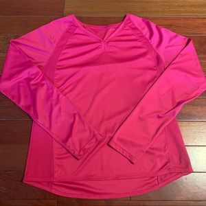 Large Long Sleeve Athletic Shirt (pink)